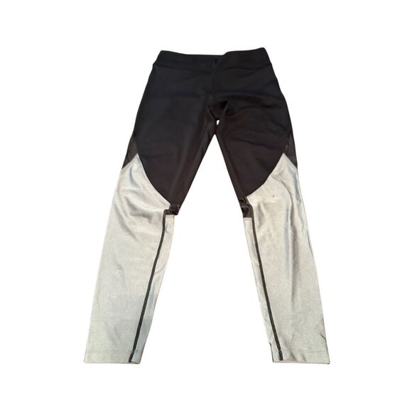 ALALA Siren Black & Metallic silver Mesh pants Sz small - Picture 1 of 8